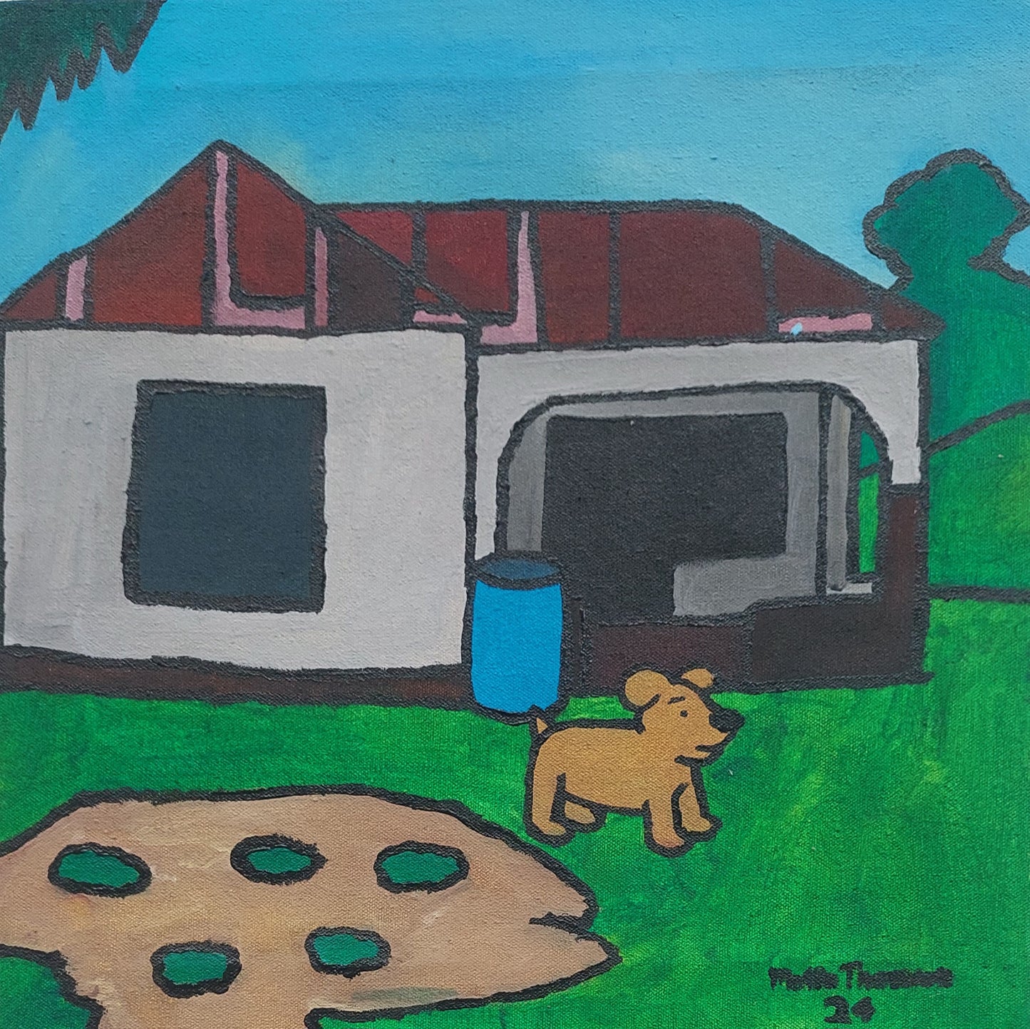 House with no doors 40x40cm