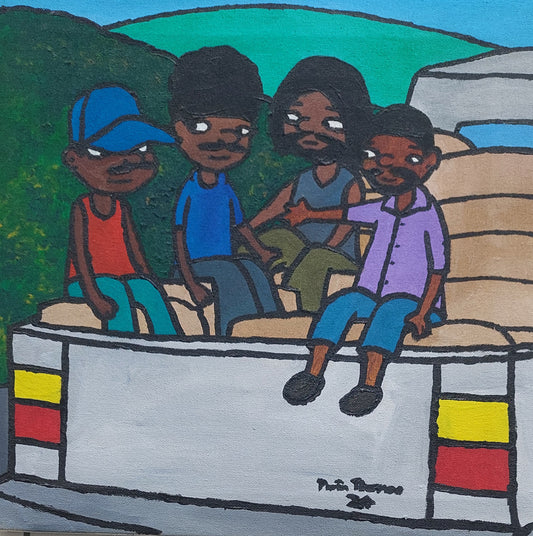 Cement truck 40x 40cm