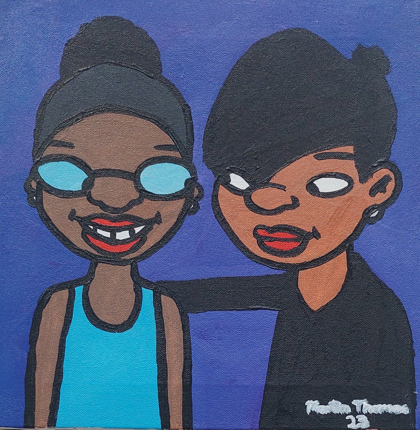 Winsome and Janis 30x 30cm