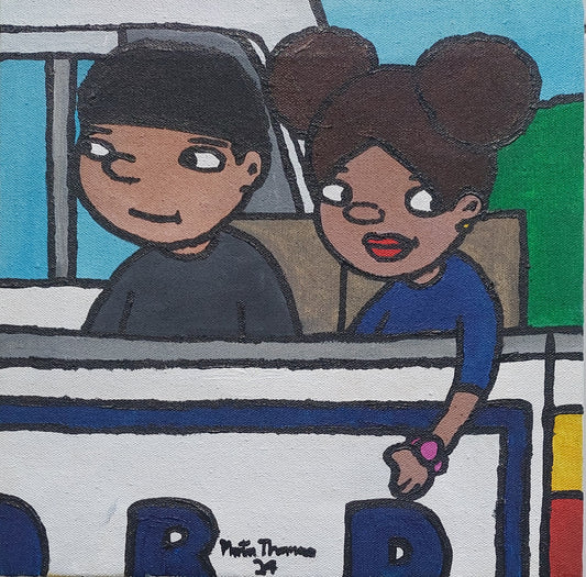 Truck ride 40 x 40cm