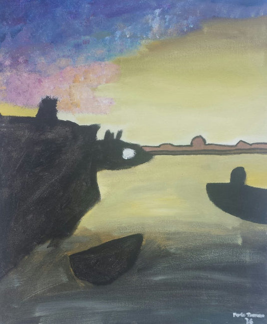 Fishing Village 40cm x 49cm