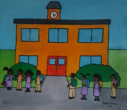 School   49cm x 40cm