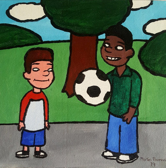 Soccer  25.5cm x 25.5cm