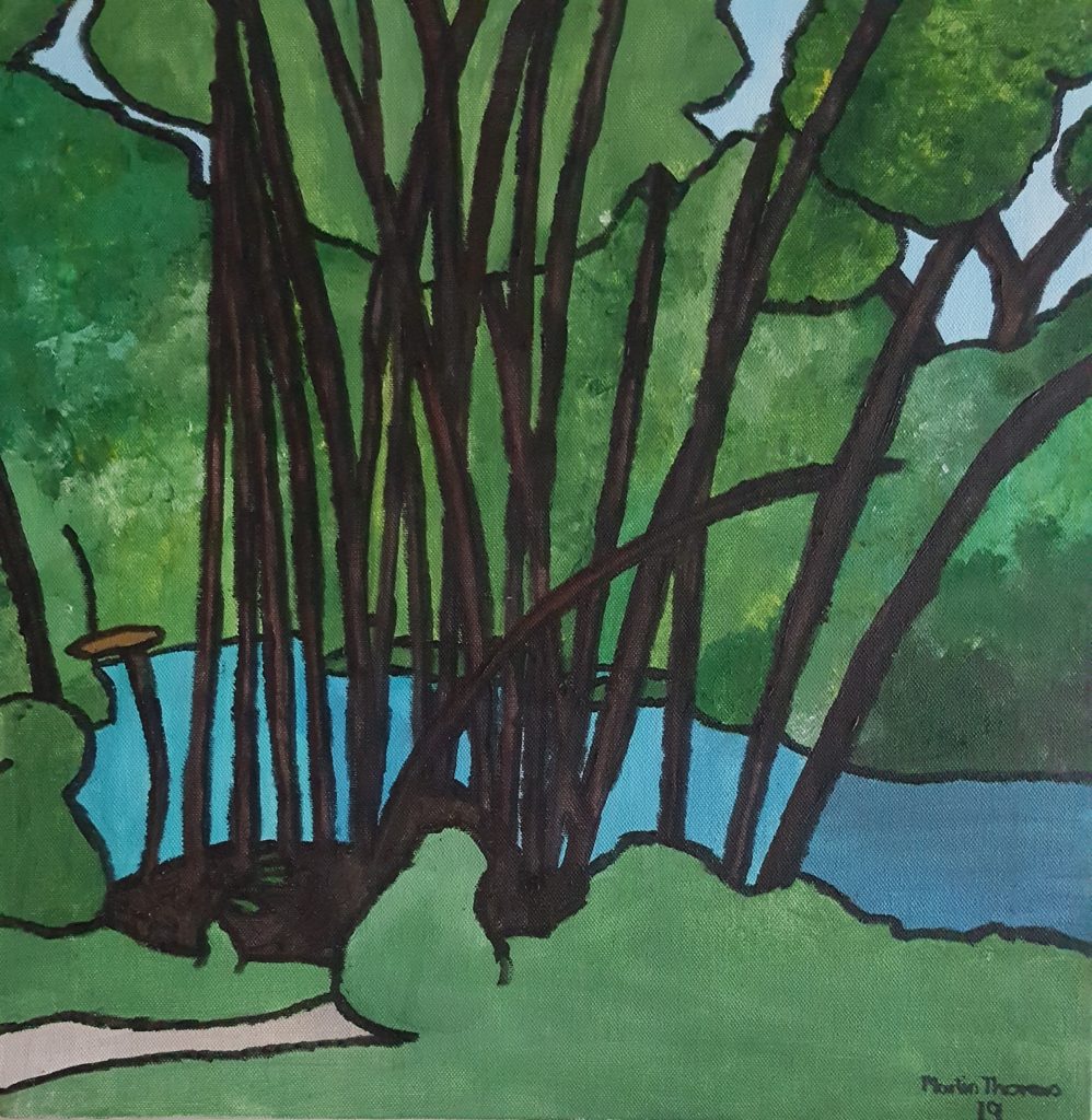 Bulrushes 40cm x 40cm sold