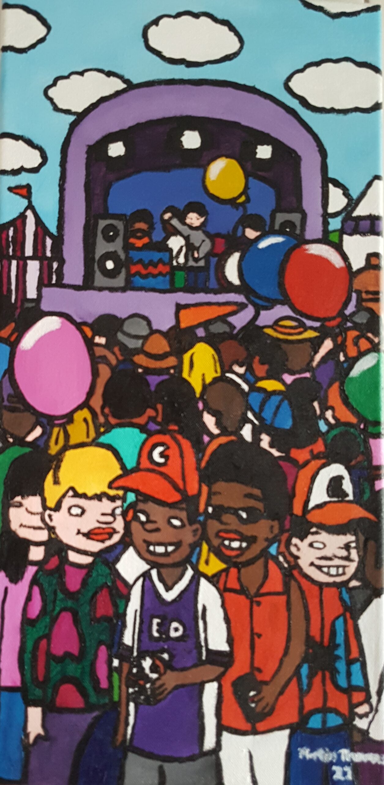 Concert In The Park 25cm x 49.5cm Sold