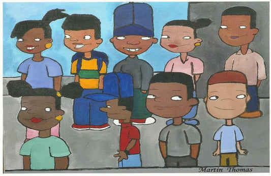 Friends At School 49cm x 49cm