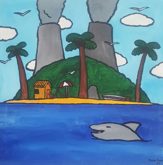 The Island 49cm x 49cm