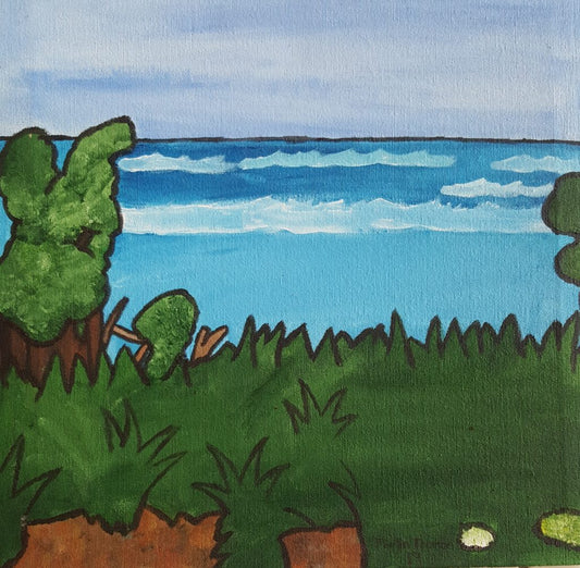 Seascape & Greenery 40cm x 40cm