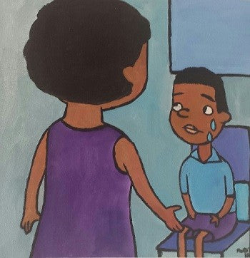 In Trouble 40cm x 40cm